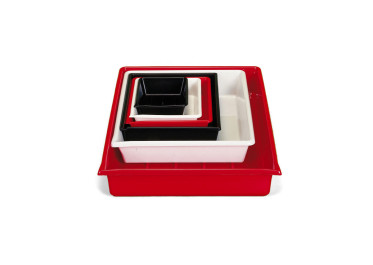 KAISER CUVETTE DE LABO 40X50 CM ROUGE