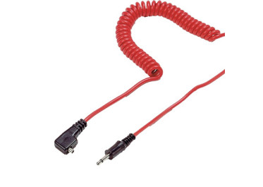 KAISER CABLE SYNCHRO FLASH 10M PRISE PC JACK 3.5MM ROUGE