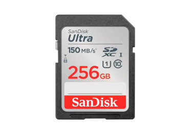 SANDISK SD ULTRA 256GB (jusqu'à 150MB/S en lecture)