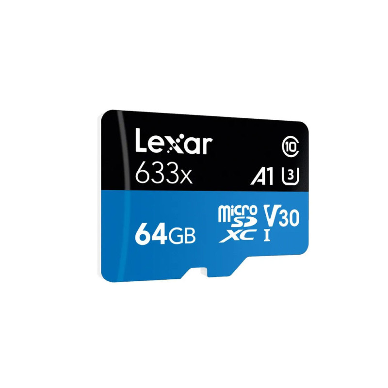 LEXAR MICRO SD 633X BLUE 64GB CLASS 10 U3
