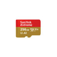 SANDISK MICRO SD EXTREME 256GB 190 MB/S +ADAPTER+1YEAR RESCUE PRO DELUXE