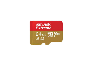 SANDISK MICRO SD EXTREME 64GB 170 MB/S +ADAPTER+1YEAR RESCUE PRO DELUXE