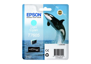 EPSON ENCRE T7605 ORQUE CYAN CLAIR POUR P600