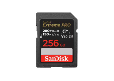SANDISK SD EXTREME PRO UHS-II 256GB (jusqu'à 280MB/S en lecture et 150MB/S en écriture)