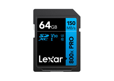 LEXAR PRO SD 800X BLUE SERIES 64GB UHS-1 V30