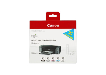 CANON PGI-72 pack 5 couleurs PBK GY PM PC CO