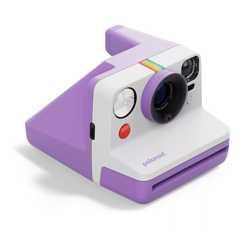 POLAROID NOW Generation 3 Violet + Pack de films couleurs (8 Photos)