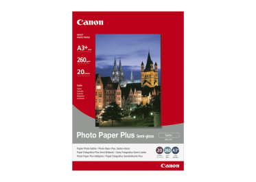 CANON SG-201 papier PHOTO satiné 260 gr/m² format A3+ pochette 20 feuilles
