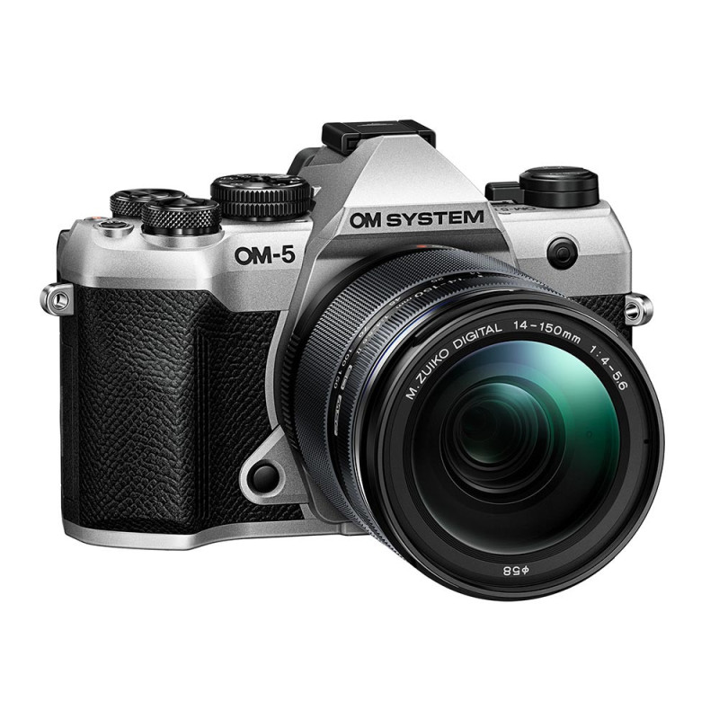OM SYSTEM OM-5 Mark II Silver + 14-150 mm f/4-5,6 II ED