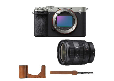 SONY ALPHA 7C II Silver/Noir + FE 24-50 mm f/2,8 G + Étui Smallrig 5015