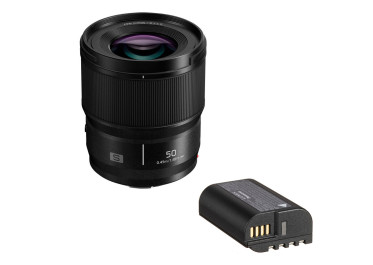 PANASONIC LUMIX PACK Optique L 50 mm f/1,8 S PRO + Batterie DMW-BLK22