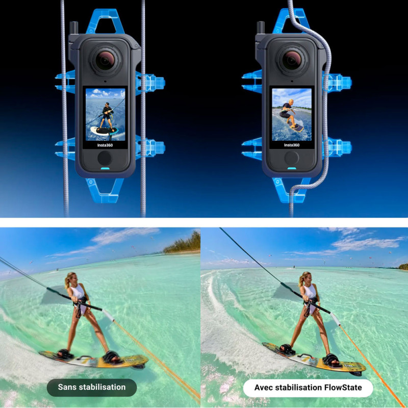 Insta360 X4 Air support de corde pour sports nautiques Kitesurf & Wakeboard