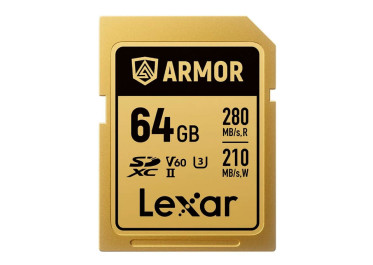 LEXAR SDXC PRO GOLD SERIES ARMOR UHS-II 64GB V60