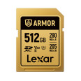 LEXAR SDXC PRO GOLD SERIES ARMOR UHS-II 512GB V60