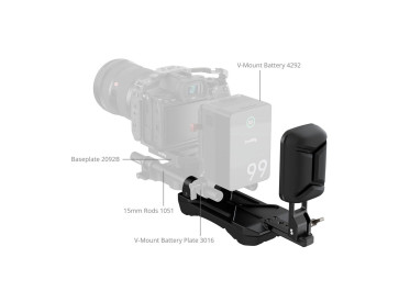 SMALLRIG 5153 UNIVERSAL SHOULDER PAD WITH 15MM DUAL ROD CLAMP