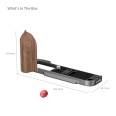 SMALLRIG 5668 L-SHAPED MOUNT PLATE WOODEN POUR X-T30/X-T30 II/ X-T30 III CHARCOAL