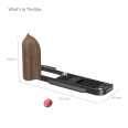 SMALLRIG 5666 L-SHAPED MOUNT PLATE WOODEN POUR X-T30/X-T30 II/ X-T30 III  NOIR