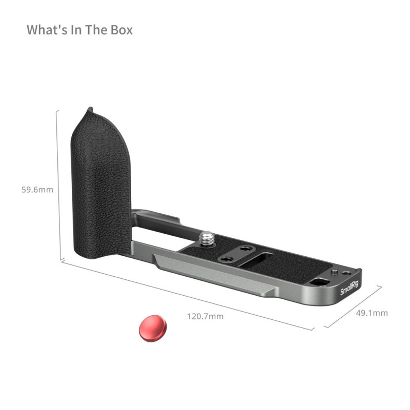 SMALLRIG 5665 L-SHAPED MOUNT PLATE POUR X-T30/X-T30 II/ X-T30 III CHARCOAL