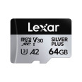 LEXAR MICRO SD SILVER PLUS UHS-I 64GB V30