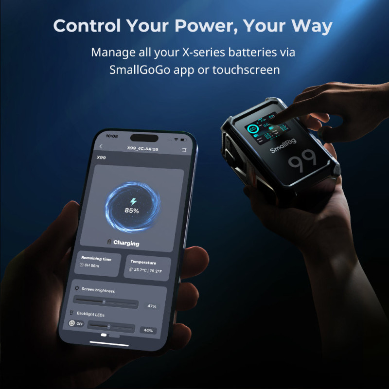 SmallRig 4984 Batterie V-Mount X-Touch X99 – Batterie pro intelligente
