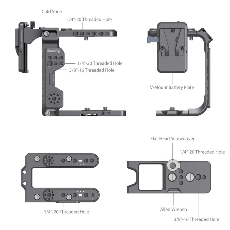 SMALLRIG 4124 CAGE KIT POUR SONY FX6