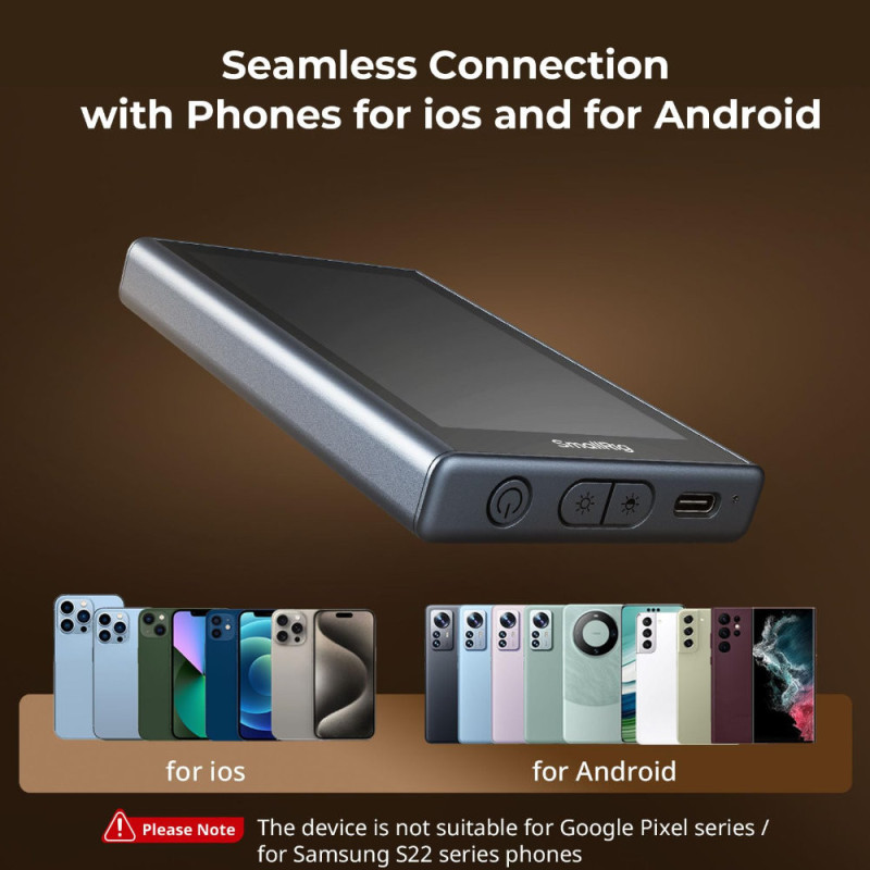 SmallRig 4850B Moniteur vidéo sans fil – Écran smartphone créateur