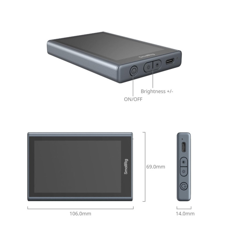 SmallRig 4850B Moniteur vidéo sans fil – Écran smartphone créateur