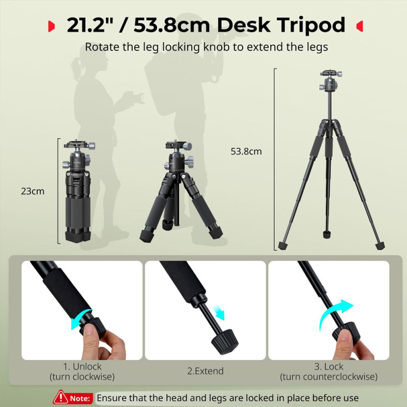 SMALLRIG 5470 VT-20PRO TRIPOD PORTABLE DESKTOP