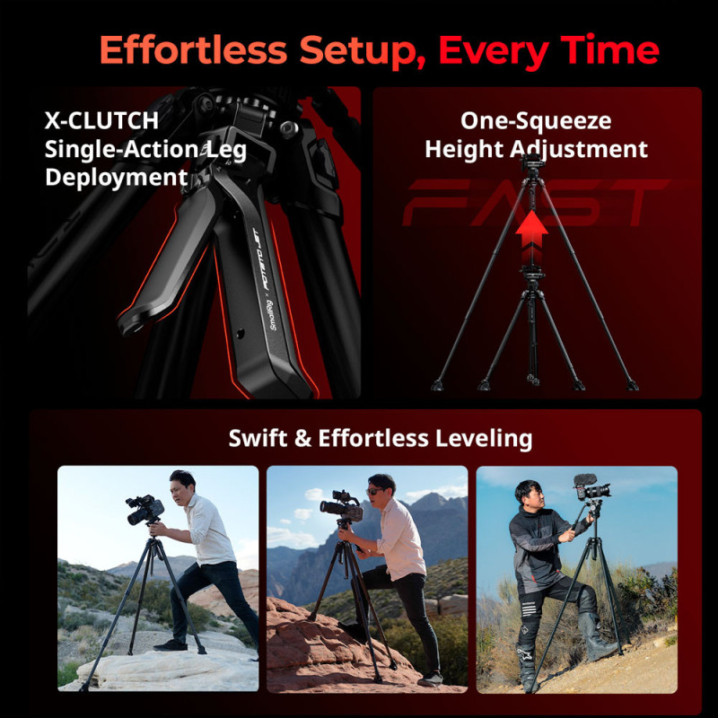 SMALLRIG 5755 POTATO JET TRIBEX CARBON II TRIPOD KIT