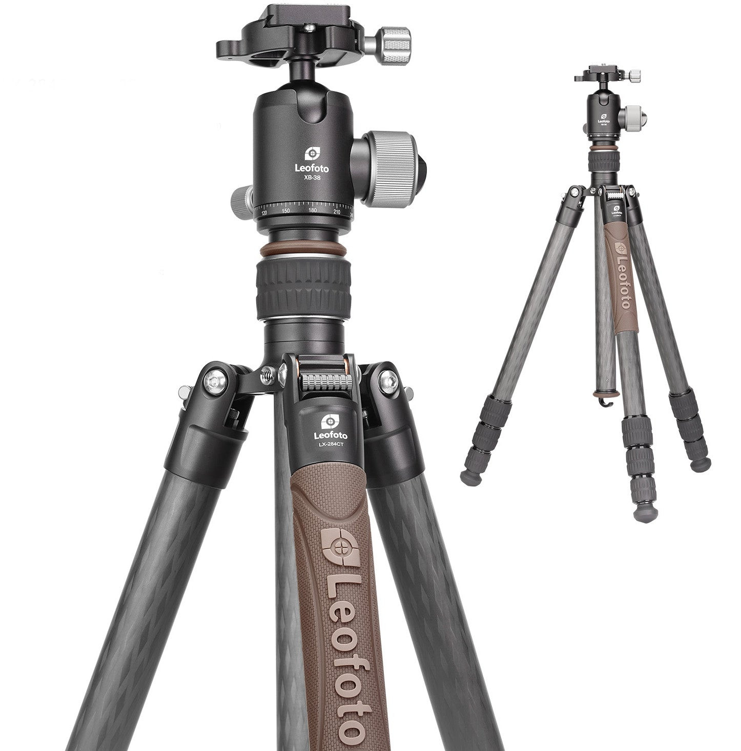 LEOFOTO LX-324CT + XB-38 : Trépied voyage compact en fibre de carbone