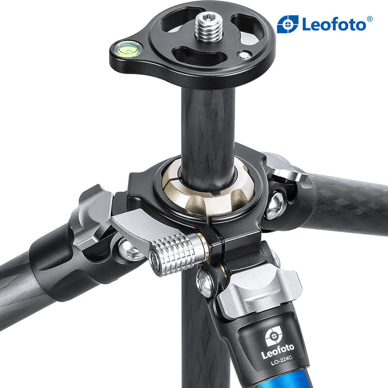 LEOFOOTO LO-224C Trépied Carbone - Balle creuse pour ajustement libre