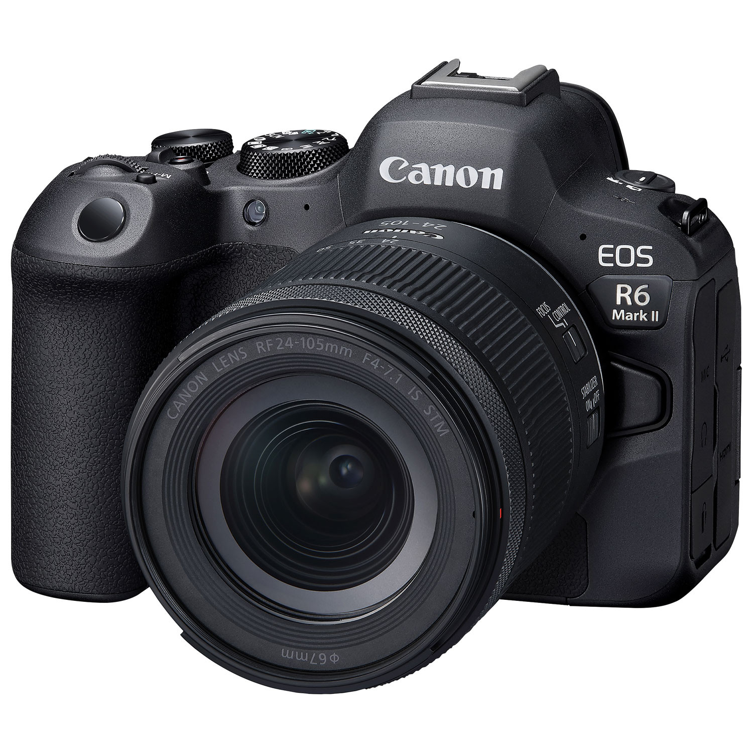 CANON EOS R6 Mark II + RF 24-105 mm : Hybride 24,2 MP et vidéo 4K 60p