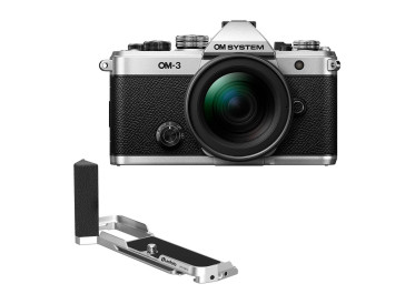 OM SYSTEM OM-3 Silver + 12-45 mm f/4 PRO ED + Grip Leofoto