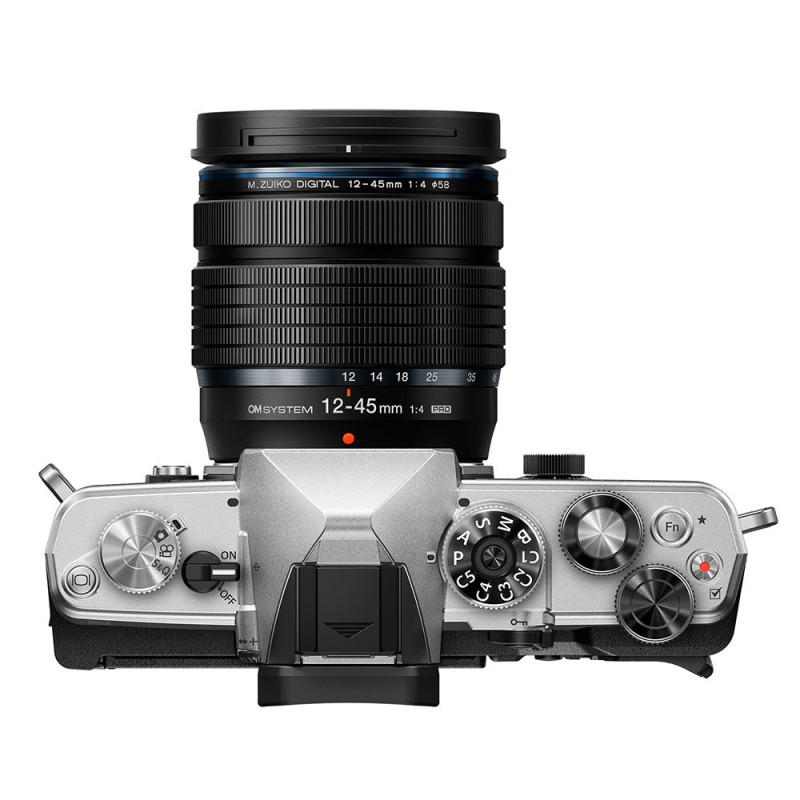 OM SYSTEM OM-3 Silver + 12-45 mm f/4 PRO ED + Grip Leofoto