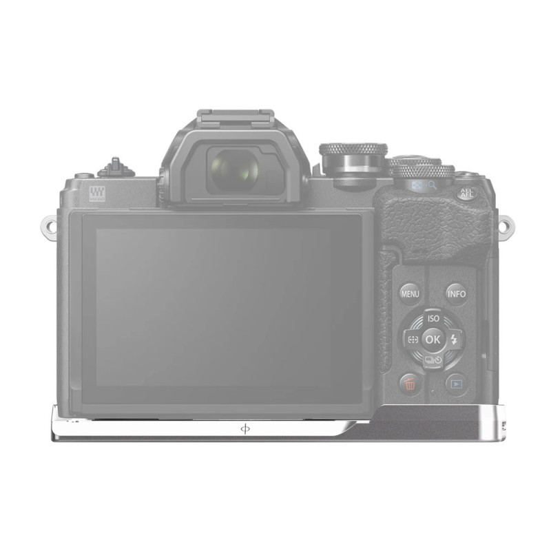 OM SYSTEM OM-3 Silver + Grip Leofoto