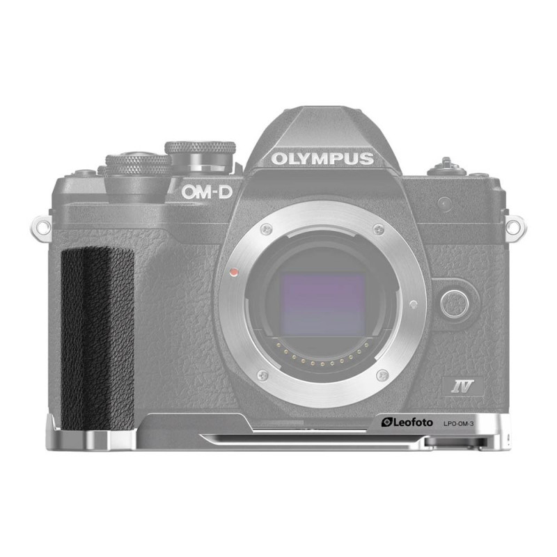 OM SYSTEM OM-3 Silver + Grip Leofoto
