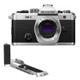 OM SYSTEM OM-3 Silver + Grip Leofoto