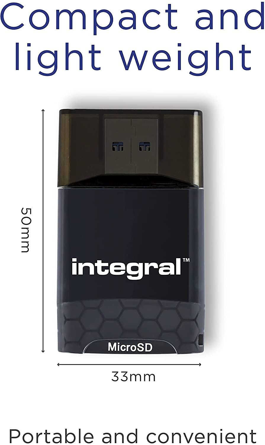 Lecteur de cartes UHS-II Integral 2en1 - Compatible SD et microSD