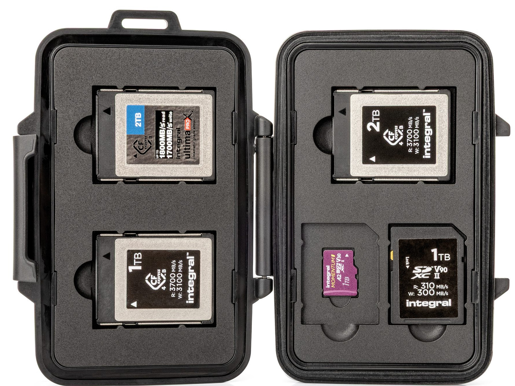 Étui Integral 7 cartes mémoire CFexpress, SD, microSD - Camara