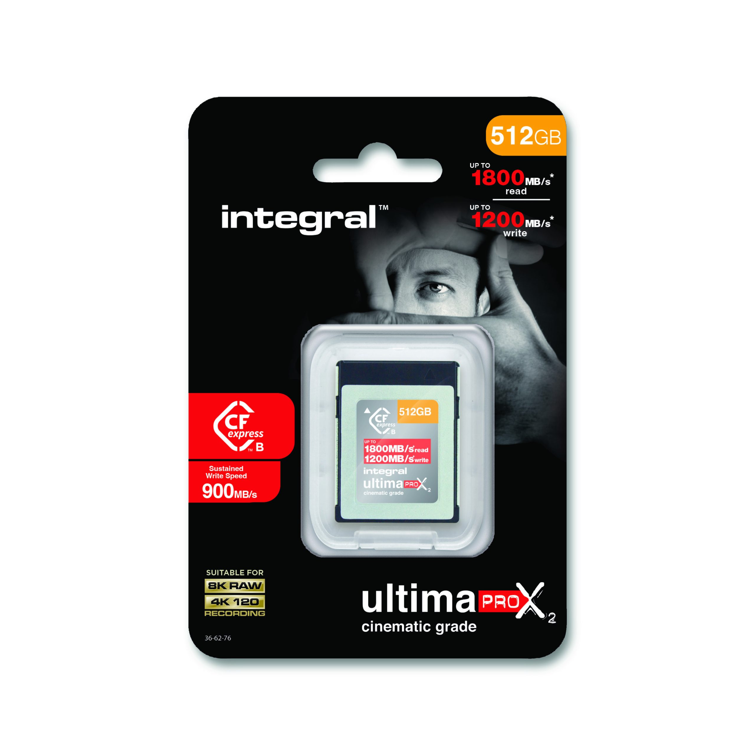 INTEGRAL CFexpress Type B 512 Go - 1800/1200 Mo/s - Camara