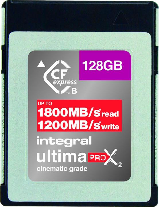 Carte mémoire Integral CFexpress Type B 128 Go - 1800 Mo/s lecture