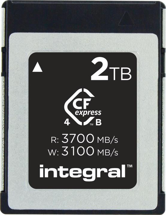 Carte CFexpress Type B 2 To Integral - Vitesse 3700 Mo/s pour vidéo 8K