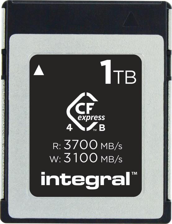 Carte CFexpress Type B 1 To Integral - Vitesse 3700 Mo/s pour vidéo 8K