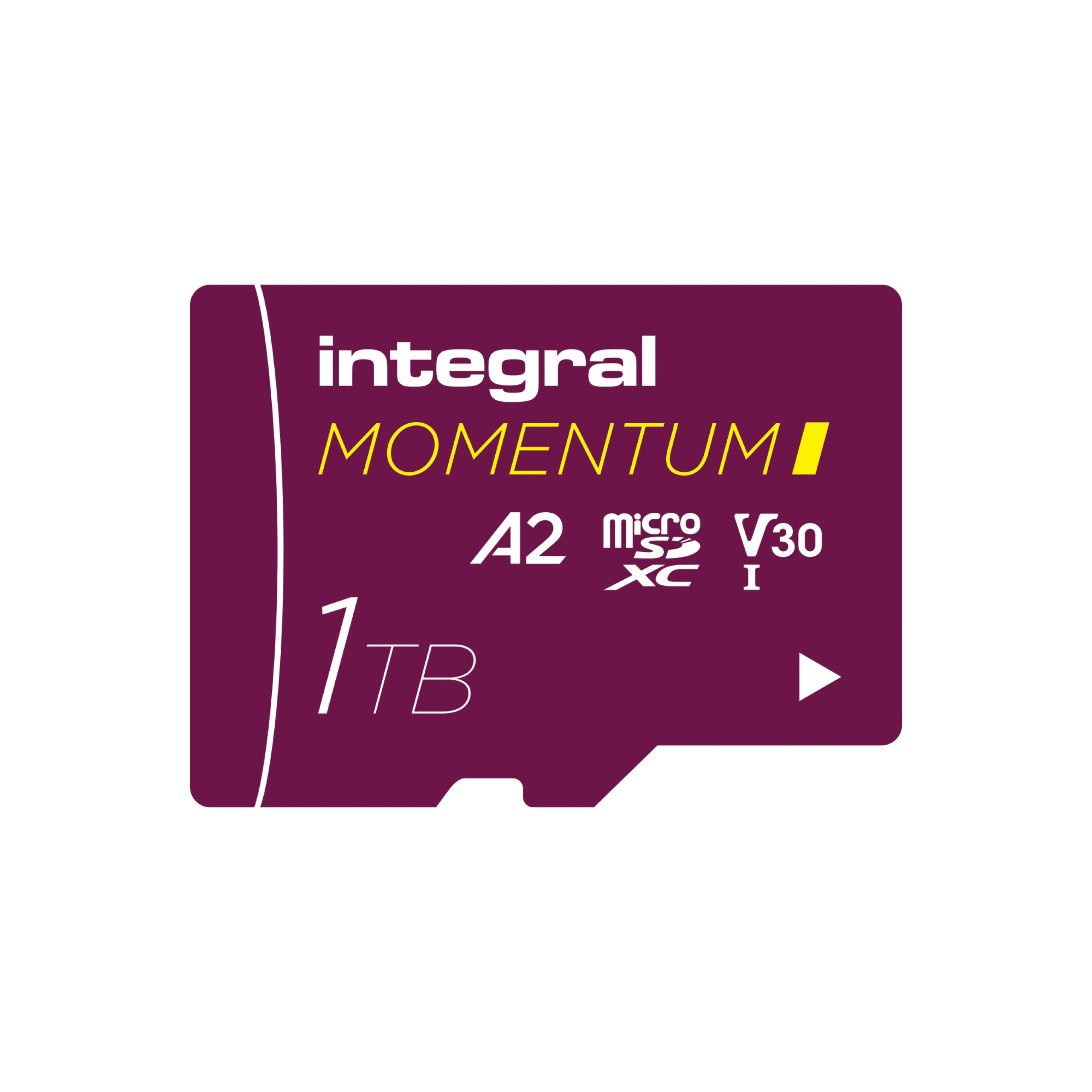 Carte microSD Integral Momentum I 1 To - Vitesse 210/180 Mo/s 4K/5K
