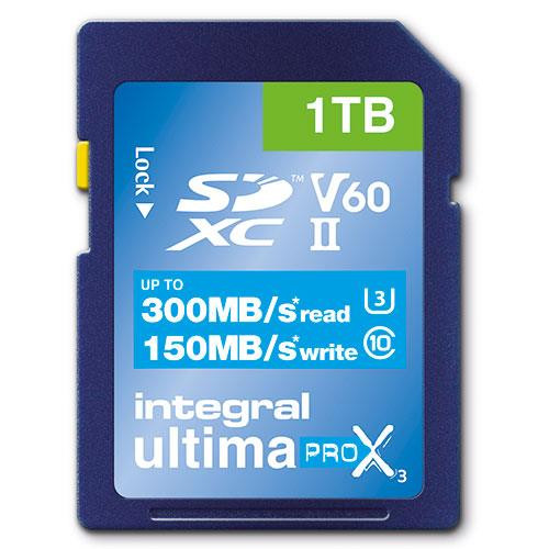 Carte mémoire Integral UltimaPro X3 1To UHS-II V90 - Haute performance