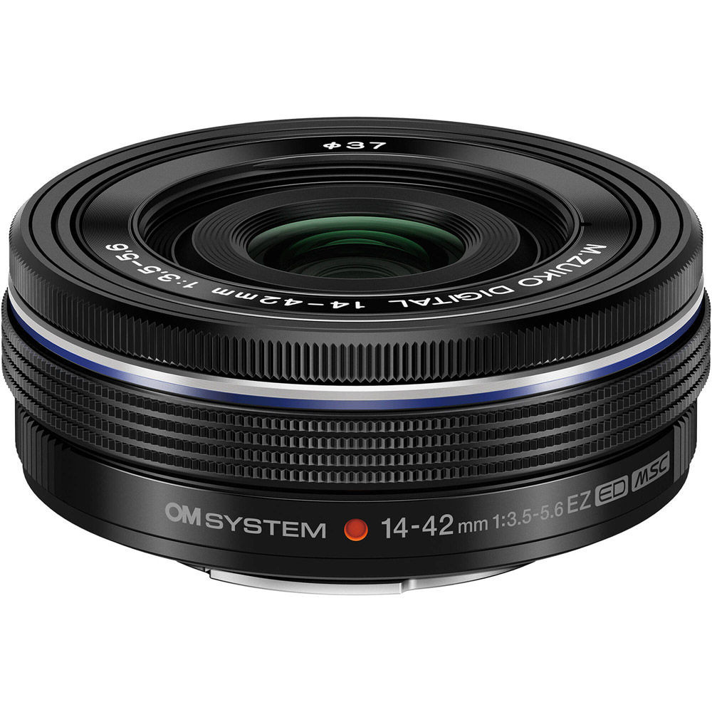 OM SYSTEM 14-42mm f/3.5-5.6 EZ Noir - Zoom pancake ultra-fin