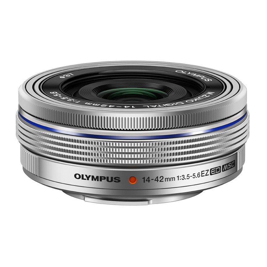 Objectif OM SYSTEM 14-42mm f/3.5-5.6 EZ Motorisé Argent - Zoom Pancake