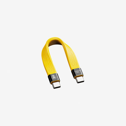 Câble USB4 Cobra Union 0,14m Jaune - 40Gbit/s, 8K 120Hz, Charge 100W
