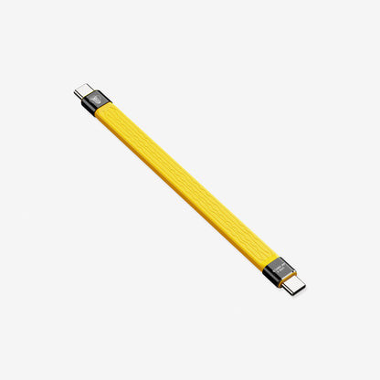 Câble USB4 Cobra Union 0,14m Jaune - 40Gbit/s, 8K 120Hz, Charge 100W