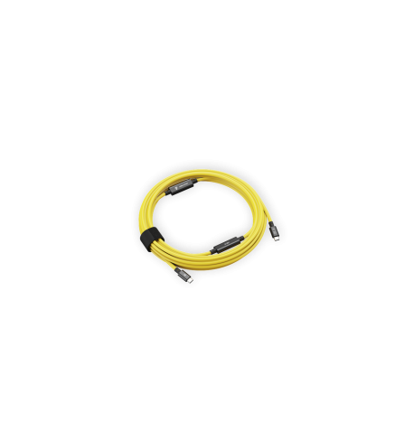 Câble USB-C 10m Cobra Union 10Gbits - Cordon droit jaune professionnel